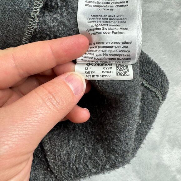 Columbia Fleece Jacket Mens Extra Large Grey Outdoors Hiking Granite Mountain - Picture 12 of 15